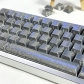 Frost Silvery Metal Feature 87+10 Keys PBT Doubleshot Side Legends Keycaps Set Cherry Profile for Cherry MX Keyboard